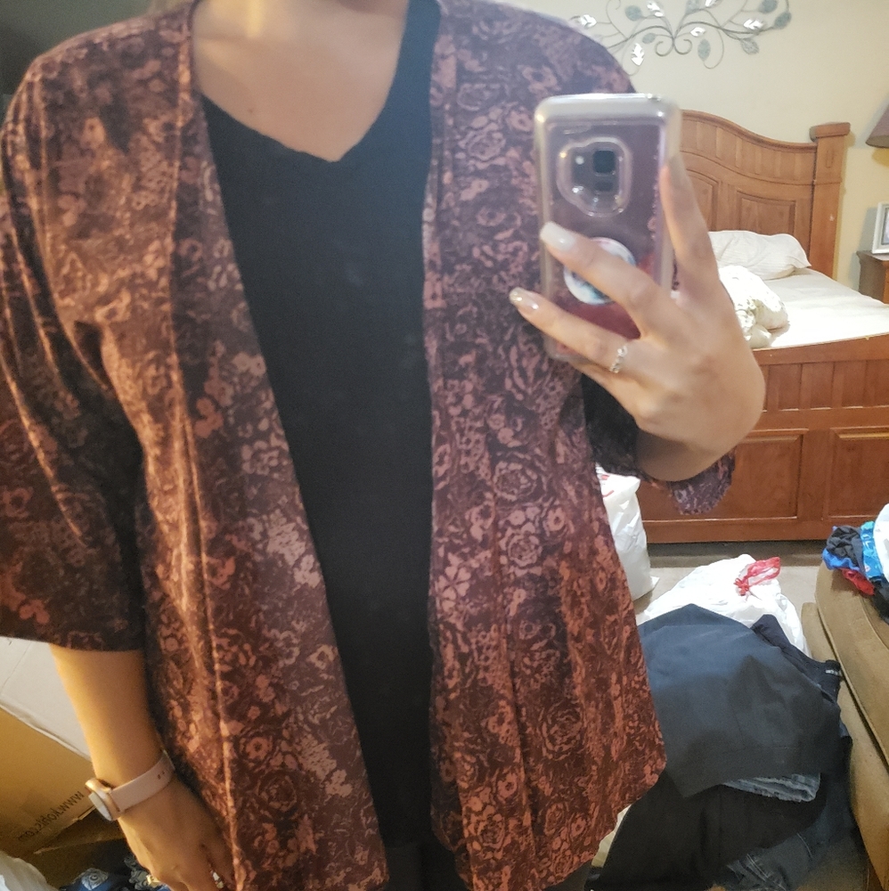 Pink and purple lularoe cover